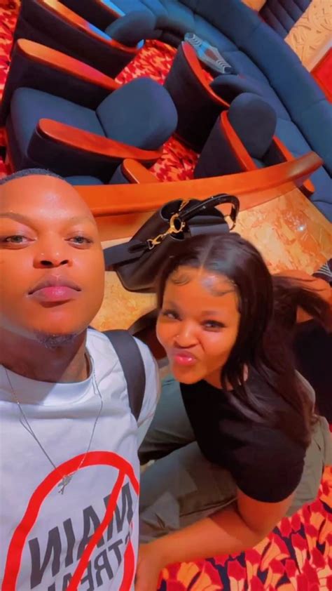 Oscar Mbo shows off his girlfriend